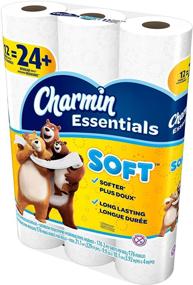 img 1 attached to Charmin Essentials Soft: Сумка с 12 двойными рулонами – эквивалент 24 обычным рулонам