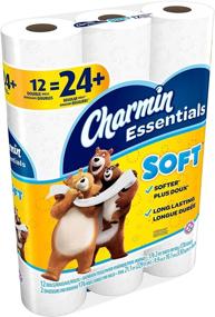 img 2 attached to Charmin Essentials Soft: Сумка с 12 двойными рулонами – эквивалент 24 обычным рулонам