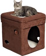 🐱 unleash your cat's curiosity with the midwest cat cube: the ultimate cat house and condo logo