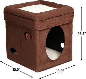 img 2 attached to 🐱 Unleash Your Cat's Curiosity with the MidWest Cat Cube: The Ultimate Cat House and Condo