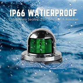 img 1 attached to ⛵ Acelane One Pair LED Navigation Lights - Red and Green Marine Sailing Signal Lights in Stainless Steel - 12V Bow Side Port Starboard - Ideal for Boating, Fishing, Yachts, Pontoons, and Chandlery Boat