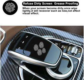 img 1 attached to 📱 [Packs of 2] Mercedes Benz COMAND Touchpad Navigation Touch Controller Touch Screen Protector - Ultra HD Clear Film, An-ti Scratch Skin Guard