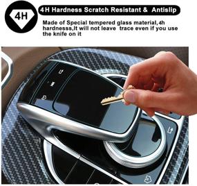 img 2 attached to 📱 [Packs of 2] Mercedes Benz COMAND Touchpad Navigation Touch Controller Touch Screen Protector - Ultra HD Clear Film, An-ti Scratch Skin Guard