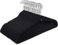 👔 60-pack house day black velvet hangers - non-slip space-saving felt hangers for clothes - heavy-duty adult coat & suit hangers логотип