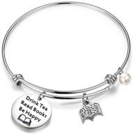 feelmem keychain literature bookworm bracelet logo