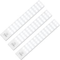 💡 36 led closet lights motion sensor battery operated led lights, alivation under cabinet lighting, indoor motion sensor light, wireless lights, rechargeable battery operated lights (3 pack) логотип