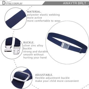 img 2 attached to 👦 WELROG Boys' Accessories: Elastic Adjustable Toddler Belts for Comfortable and Secure Fit