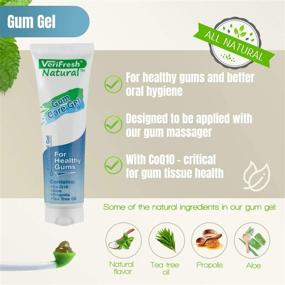 img 2 attached to 🦷 VeriFresh Natural Gum Care Kit: Enhance Gum Health with Gum Stimulator & Massager, Includes Gum Gel - Patented for Optimal Oral Wellness