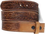 men's accessories and belts with interchangeable engraved western leather buckles logo