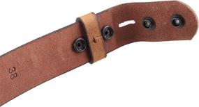 img 2 attached to Men's Accessories and Belts with Interchangeable Engraved Western Leather Buckles