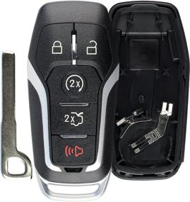 img 4 attached to Protective Keyless Entry Remote Smart Key Fob Shell Case for Ford Fusion Mustang Explorer