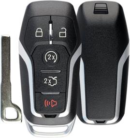 img 3 attached to Protective Keyless Entry Remote Smart Key Fob Shell Case for Ford Fusion Mustang Explorer