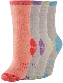 img 4 attached to 🧦 Ultimate Comfort and Performance: 70% Merino Wool Women Crew Socks for Hiking and Outdoor Activities - Thermal, Thickening Cushion, and Athletic