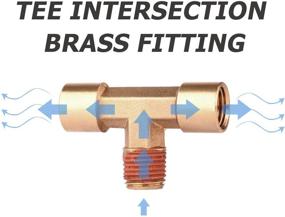 img 2 attached to 🔧 WYNNsky Brass Fitting Connectors Intersection: Effortless and Reliable Plumbing Connections