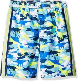 img 2 attached to iXtreme Boys' Printed Swim Trunks - Perfect for Little Swimmers
