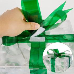img 2 attached to 🎁 GUOOU Set of 3 Lighted Gift Boxes: Festive 60 LED Transparent Christmas Decorations