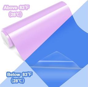 img 3 attached to 👕 Purple to Blue HTV Heat Transfer Vinyl Roll - 12"x48" - Perfect for DIY Tshirt Projects