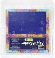 🔘 gel press impressables 7" embossed repeat circles: perfect for block printing – product code 10815-jen-01 logo