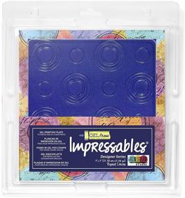 img 4 attached to 🔘 Gel Press Impressables 7" Embossed Repeat Circles: Perfect for Block Printing – Product Code 10815-JEN-01