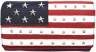 👜 women's handbags & wallets with american stripes shoulder blocking wristlet logo