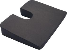 img 4 attached to Enhance Comfort and Support with Kölbs Cushions Premium Orthopedic Coccyx Foam Cushion in Black