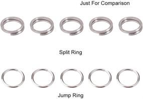 img 1 attached to 🔗 SEO-Optimized: PandaHall Elite 290 Pieces 5mm 16-Gauge 304 Stainless Steel Split Rings - Double Loop Jump Rings for Earrings, Bracelets, Necklaces - DIY Jewelry Crafting Supplies