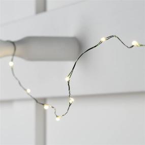 img 2 attached to Sparkle Up Your Christmas Tree with Lights4fun, Inc. 98ft 300 Micro LED Christmas Tree String Lights on Green Wire