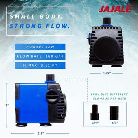 img 3 attached to 🐠 Silent Submersible Water Pump for Pond, Aquarium, Fish Tank, Fountain & Hydroponics - JAJALE Delivers Ultra-Quiet Performance