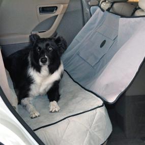 img 4 attached to 🚗 Protect Your Back Seat with K&H Pet Products Car Seat Saver Deluxe and Removable Front Seat Barrier