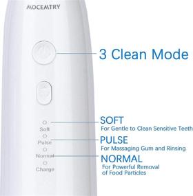 img 1 attached to 🦷 MOCEMTRY Cordless Water Flosser: Portable Dental Oral Irrigator for Travel Home, with Mini Rechargeable Teeth Cleaner - Ideal for Braces & Bridges Care