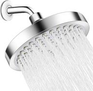 🚿 enhance your shower experience with nsgdci high pressure rain shower head: luxury chrome finish, adjustable angle, tool-free installation, anti-clogging silicone nozzles! logo