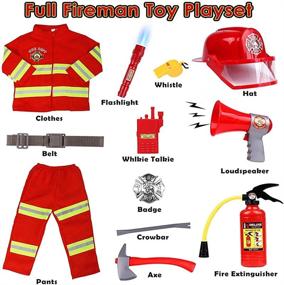 img 2 attached to 👨 Golray Dress Up Firefighter Accessories Halloween - Perfect Costume Additions for Kids & Adults