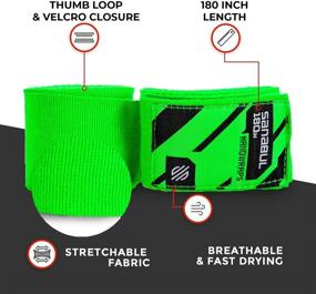 img 1 attached to 🥊 Enhanced SEO: Sanabul Elastic Pro 180-inch Handwraps Ideal for Boxing, Kickboxing, Muay Thai, MMA