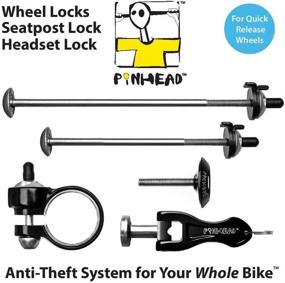 img 2 attached to 🔒 Enhanced Pinhead Bicycle Locking Skewer Set, 4 Piece