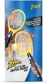 img 3 attached to 🦟 Zap It! Bug Zapper Rechargeable Fly Zapper Racket: Powerful Mosquito & Fly Swatter - USB Charging, 4,000 Volt, 2 Pack