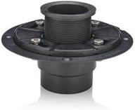 🚿 effortless linear shower drain installation: adjustable ring + rubber coupler shower drain base logo