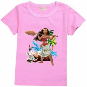 img 1 attached to 👕 Stylish PCLOUD Toddler Girls 3D Printing Striped Short Sleeve T-Shirt - Comfortable and Trendy