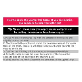 img 1 attached to 🏋️ Cramer Groin Hip Spica Support: Effective Neoprene Wrap for Hip Injuries, Strains, and Sciatica Nerve Pain Relief