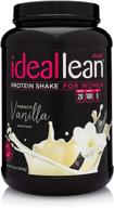 🌸 ideallean - nutritional protein powder for women: 20g whey protein isolate for weight loss & healthy low carb shakes with folic acid & vitamin d, 30 servings (french vanilla) logo