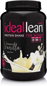 img 4 attached to 🌸 IdealLean - Nutritional Protein Powder for Women: 20g Whey Protein Isolate for Weight Loss & Healthy Low Carb Shakes with Folic Acid & Vitamin D, 30 Servings (French Vanilla)