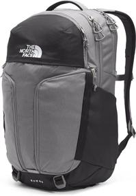 img 3 attached to 🎒 Stylish and Durable: North Face Surge Heather Black Backpacks for the Urban Explorer