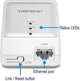 img 2 attached to 🔌 TRENDnet Powerline 500 AV Nano Adapter Kit - 2 x TPL-406E Adapters - Cross Compatible With Powerline 600-500-200 - Windows 10, 8.1, 8, 7, Vista, XP - Plug &amp; Play Installation - White - TPL-406E2K