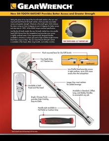 img 1 attached to Enhanced SEO: GEARWRENCH 81007F 4-Inch Ratchet with Cushion Grip