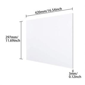 img 3 attached to Fielect Plastic Perspex Plexiglass Thickness Raw Materials