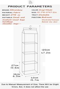 img 4 attached to AARainbow Organizer Wardrobe Organizers Washable