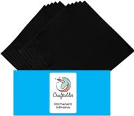🎨 craftables black vinyl sheets - waterproof, adhesive, glossy & durable (10 pack) - ideal for crafts, cricut, silhouette, signs & more logo