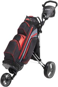 img 3 attached to 🏌️ KVV Foldable Lightweight Golf Cart with Stylish Scorecard Holder and Storage Bag