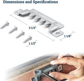 img 3 attached to 🔨 10 Pack of Heavy Duty Sawtooth Hangers - Ideal for Pallets - Strong Sawtooth Picture Hangers with Screws, Supporting up to 250 lbs