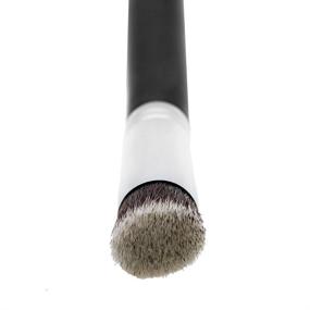 img 1 attached to Ultimate Under Eye Concealer Brush: Beauty Junkees Mini Flat Top Kabuki - Perfect for Concealing, Blending, Setting & Buffing with Powder, Liquid, Cream Cosmetics - Synthetic Bristles, Vegan-Friendly