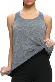 img 1 attached to Stay Stylish and Comfy with CNJUYEE Racerback Tank Tops: Perfect Workout Attire for Women